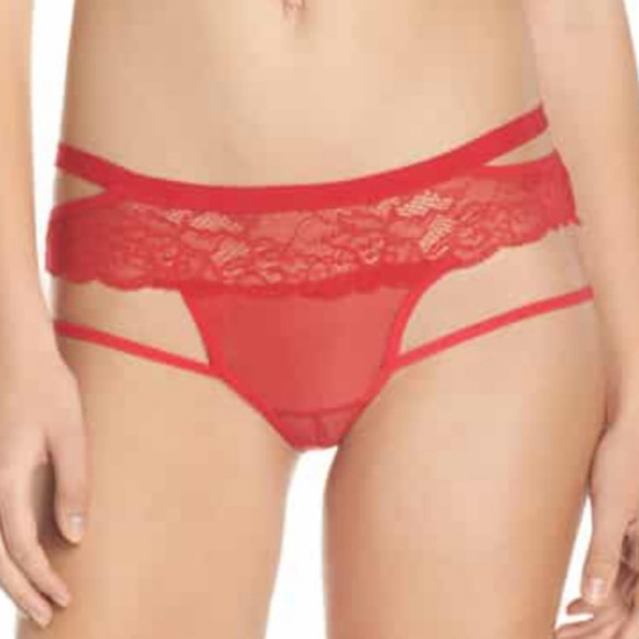 HONEYDEW 'PEEK-A-DEW" OPEN CROTCH PANTY RED MEDIUM NWT - Picture 1 of 10